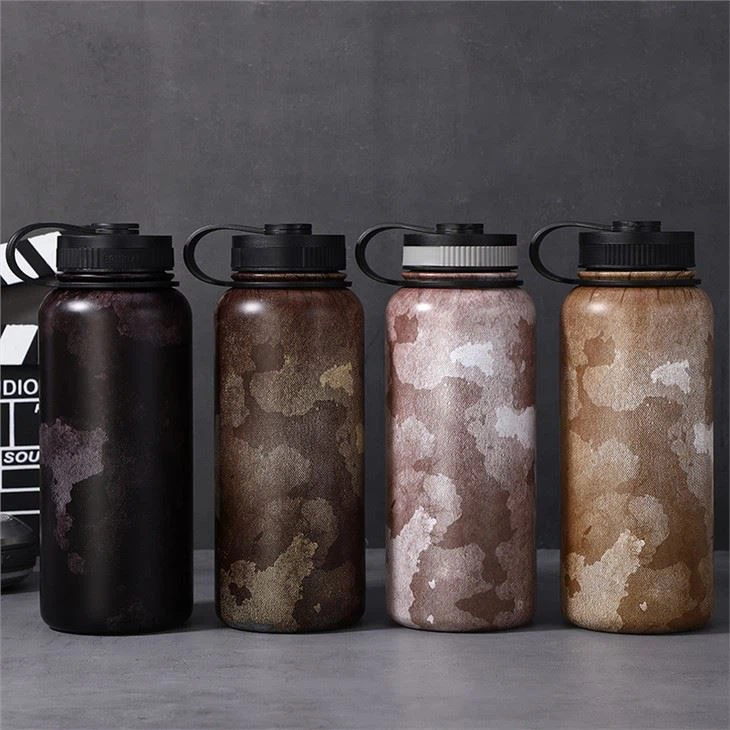 Camouflage Wide Mouth Sport Bottle